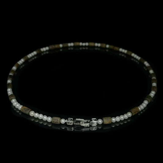 Equinox ·Driftwood Pearl Necklace(EQ-251117-C)
