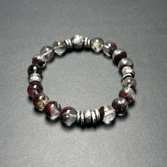 Green Phantom Quartz Energy Bracelet · 925 Silver(YS-20251203-17)