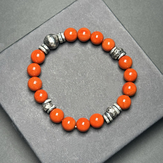 Prosperity & Vitality Red Agate Bracelet · 925 Silver(YS-20251203-20)