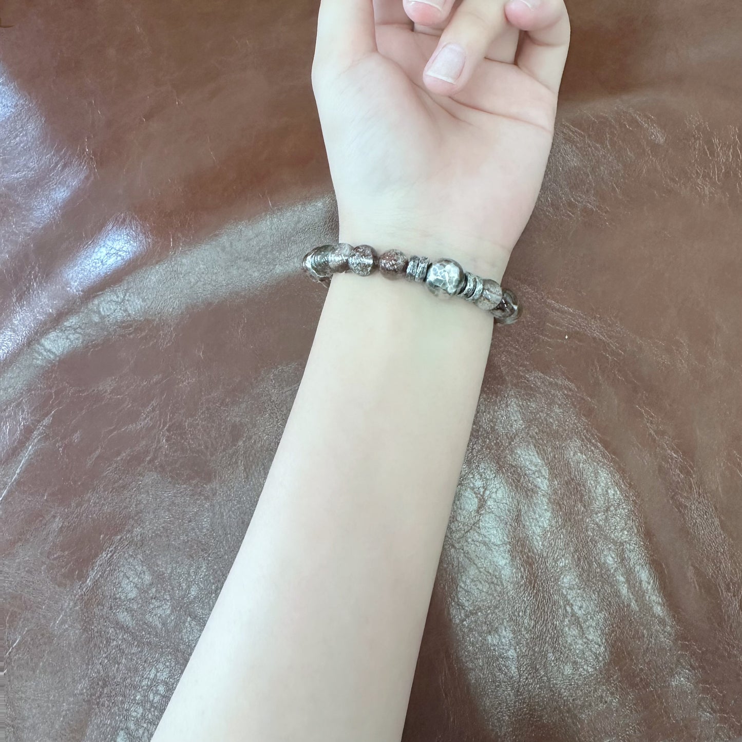 Vitality Veil Red Phantom Silver Bracelet（YS-20251111-3）