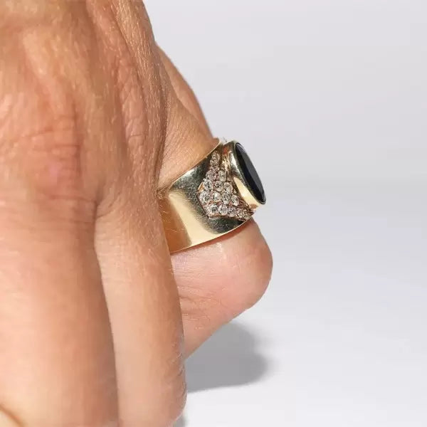 Vintage 4.3ctw Oval Cut Sapphire Ring