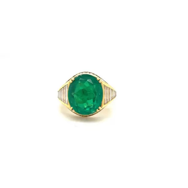 .23ctw Oval Cut Emerald Halo Engagement Ring