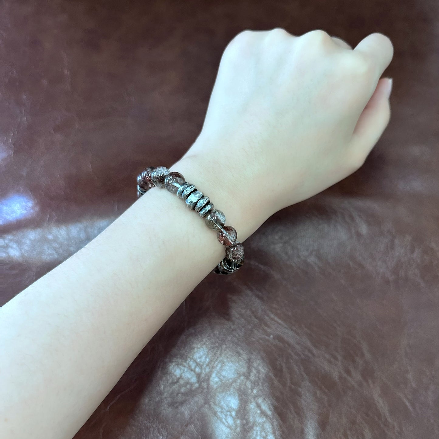 Vitality Veil Red Phantom Silver Bracelet（YS-20251111-3）