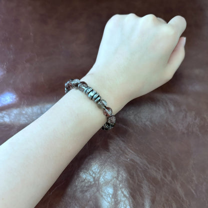 Vitality Veil Red Phantom Silver Bracelet（YS-20251111-3）