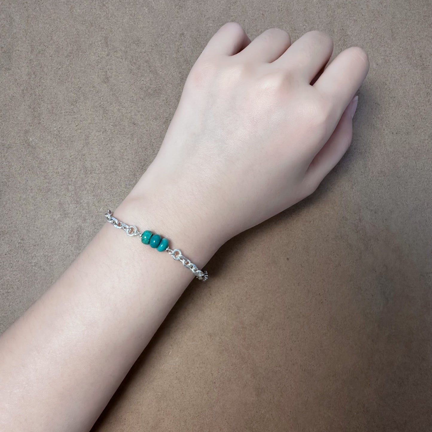 Turquoise Whisper: Sterling Silver Wing Chain（YS-20251111-4）