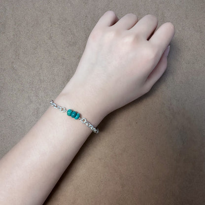 Turquoise Whisper: Sterling Silver Wing Chain（YS-20251111-4）