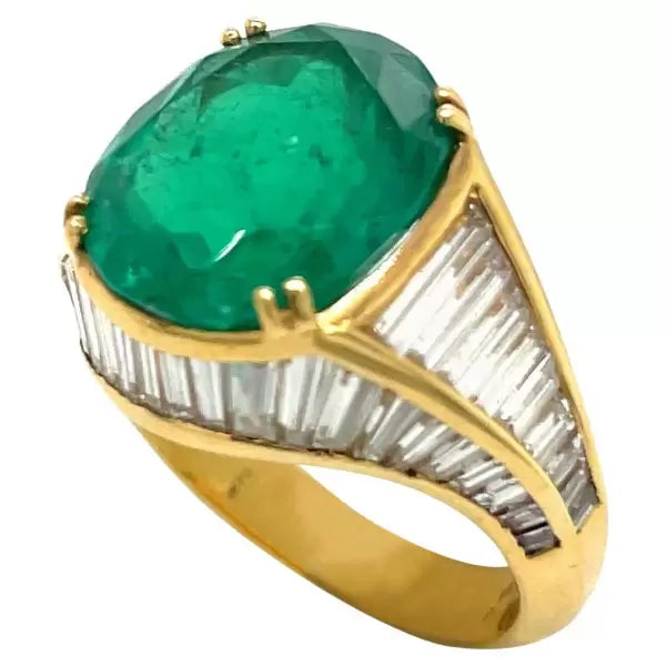 .23ctw Oval Cut Emerald Halo Engagement Ring