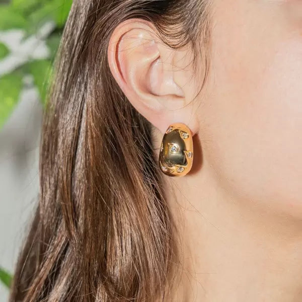 3ctw Round Cut White Sapphire Drop Earrings