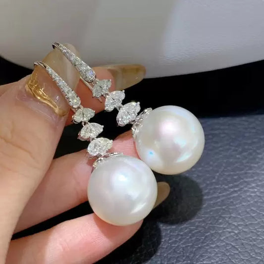 14mm South Sea Pearl Drop Earrings
