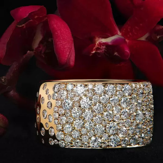 4.2ctw Round Cut White Sapphire Vintage Magical Ring