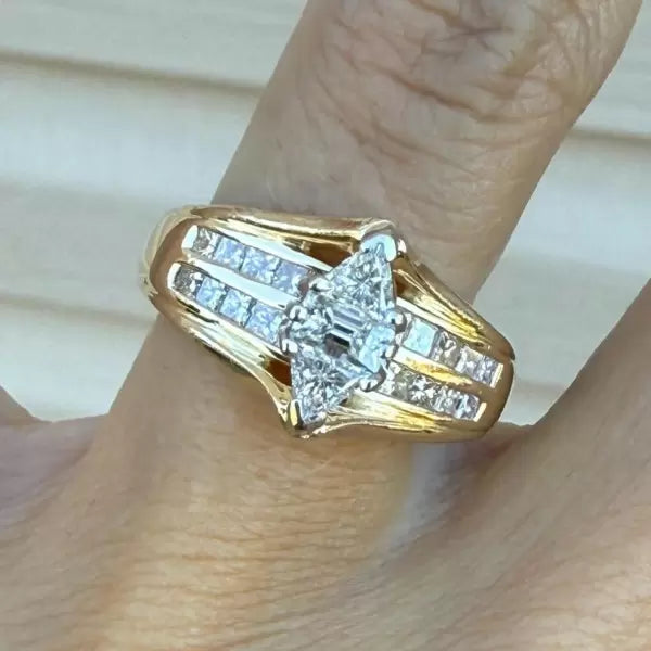 2.8ctw Marquise Cut White Sapphire Engagement Ring