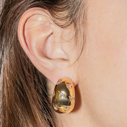 3ctw Round Cut White Sapphire Drop Earrings