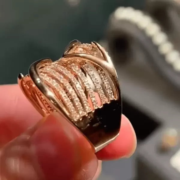 4ctw Round Cut White Sapphire Wedding Engagement Band