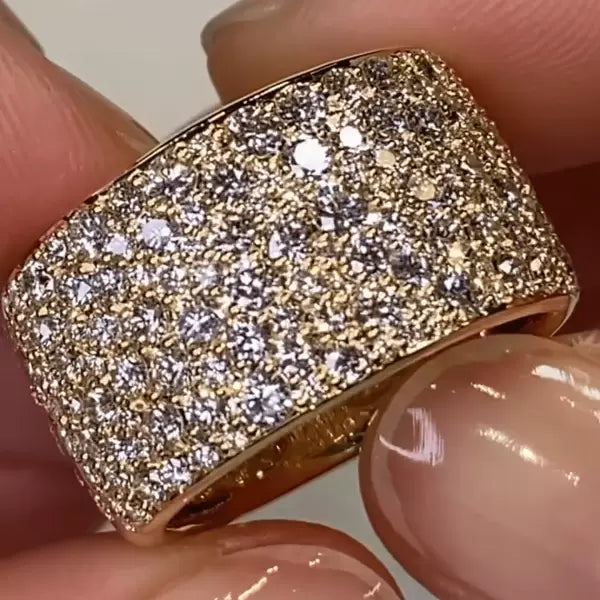 4.2ctw Round Cut White Sapphire Vintage Magical Ring