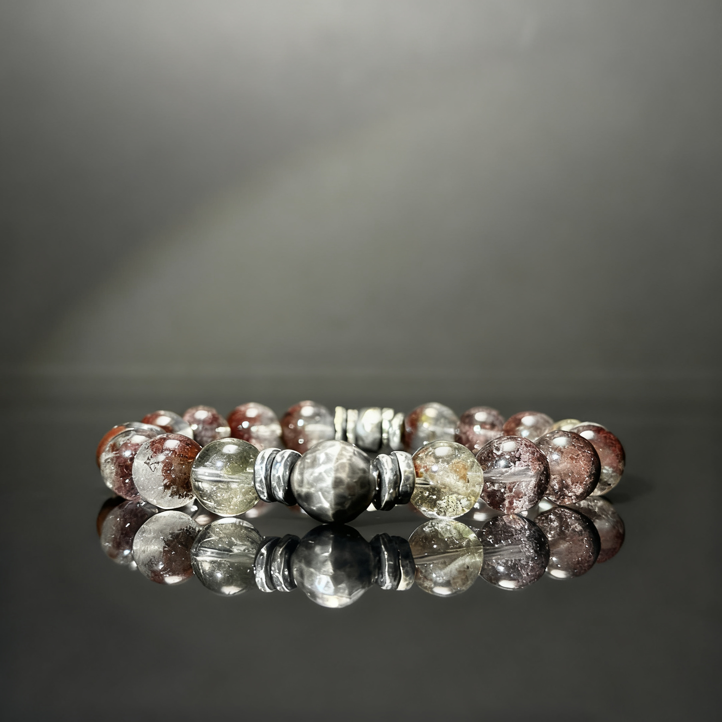 Green Phantom Quartz Energy Bracelet · 925 Silver(YS-20251203-17）