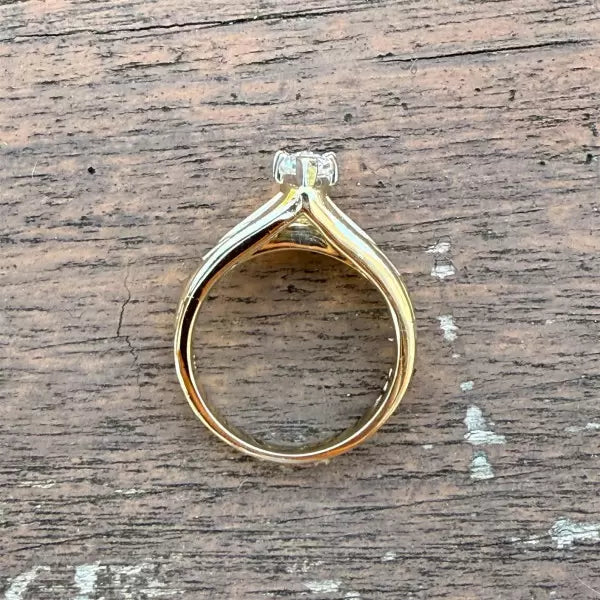 2.8ctw Marquise Cut White Sapphire Engagement Ring