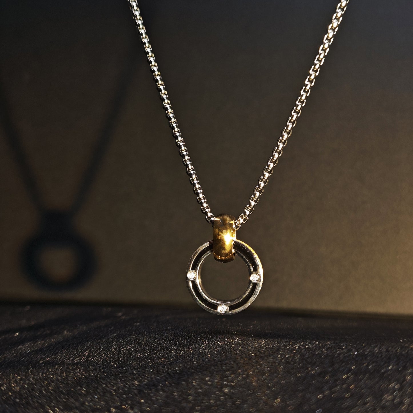 Korean Minimalist 316 Stainless Steel Pendant Necklace | Unisex Original Design, 65cm Chain（GS-20250912-2）