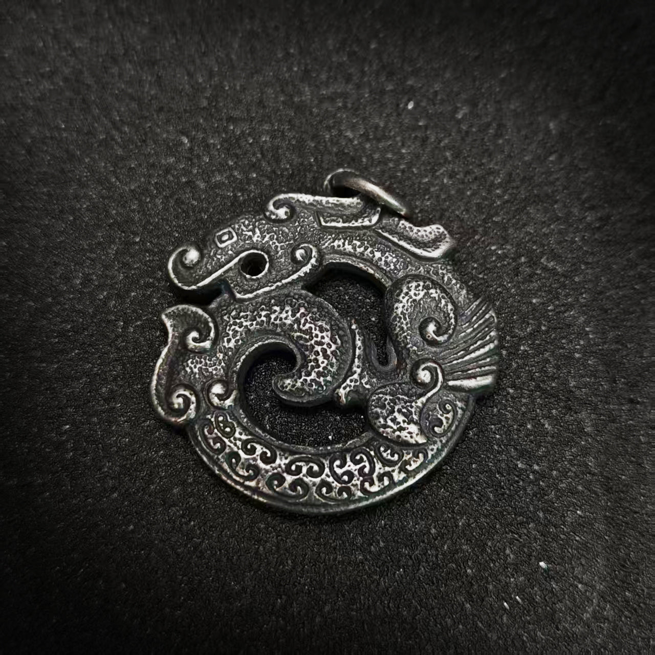 Solid 925 Sterling Silver Dragon Pendant Necklace | Vintage Original Design, Unisex Couple Style（YS-20250926-1）