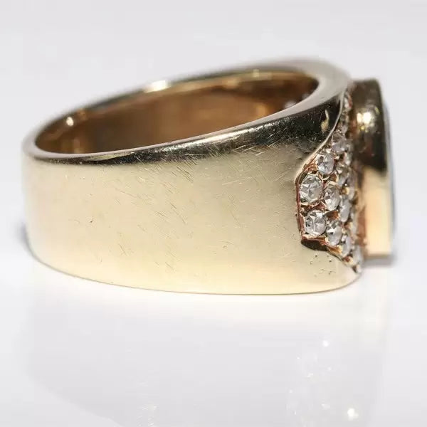 Vintage 4.3ctw Oval Cut Sapphire Ring