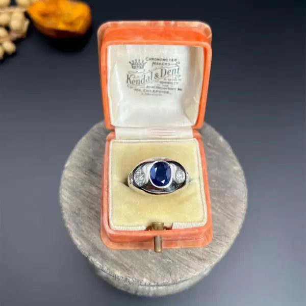 Vintage 4.5ctw Oval Cut Sapphire Ring