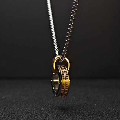 Korean Minimalist 316 Stainless Steel Pendant Necklace | Unisex Original Design, 65cm Chain（GS-20250912-2）