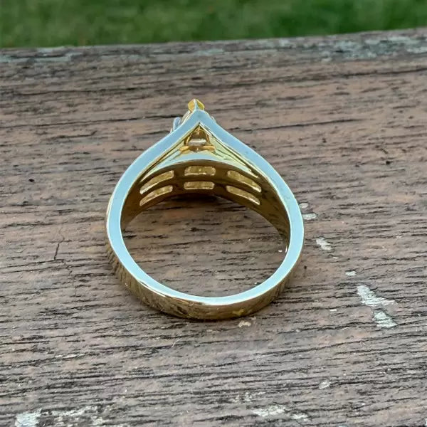 2.8ctw Marquise Cut White Sapphire Engagement Ring