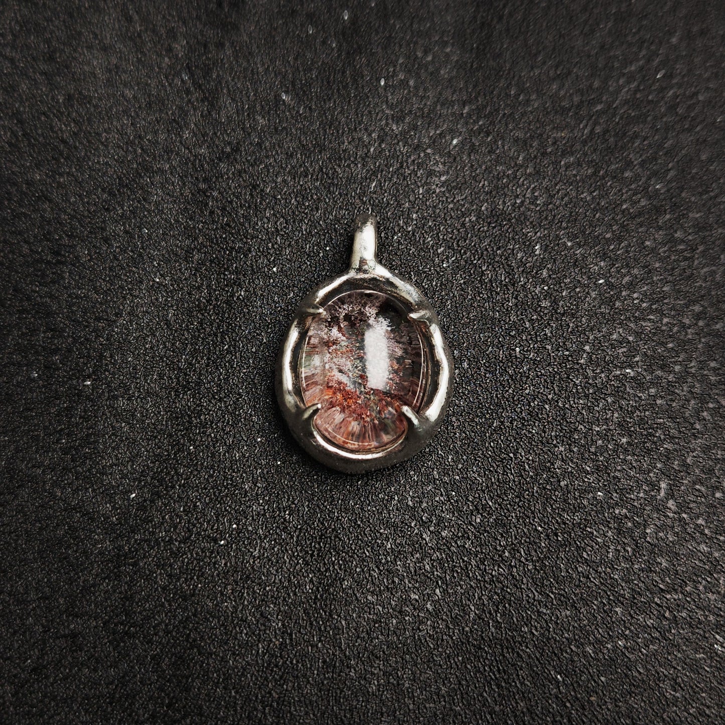 925 Sterling Silver Natural Gemstone Pendant Necklace | Unique Unisex Couple Gift（YS-20250926-6）