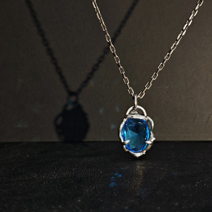 925 Sterling Silver Thorn Rose Pendant Necklace | Delicate Unisex Couple Design（YS-20250926-2）