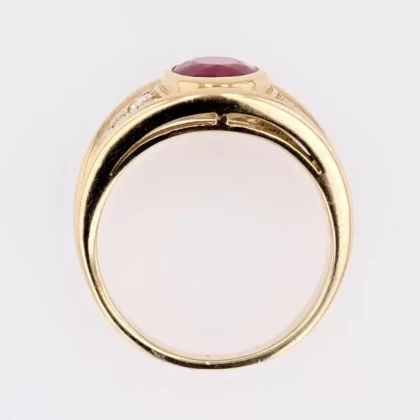 Modern 4.49ctw Oval Cut Ruby Large Ring