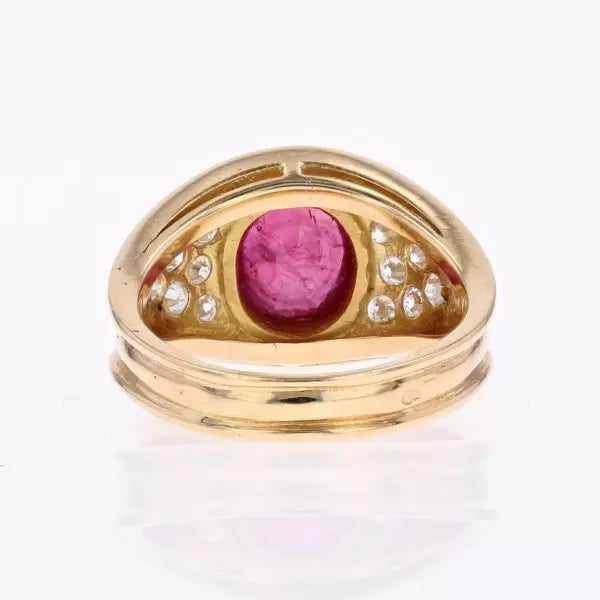 Modern 4.49ctw Oval Cut Ruby Large Ring