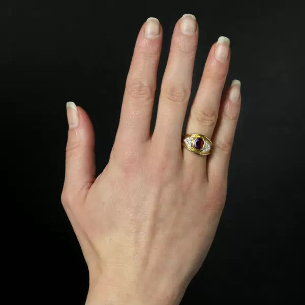 Modern 4.49ctw Oval Cut Ruby Large Ring