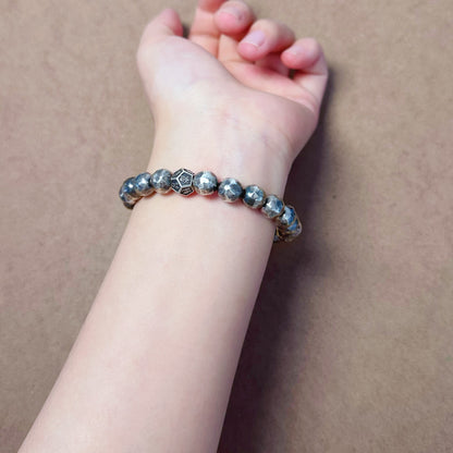 Zen Cross Hammered Sterling Silver Bracelet（YS-20251111-12）