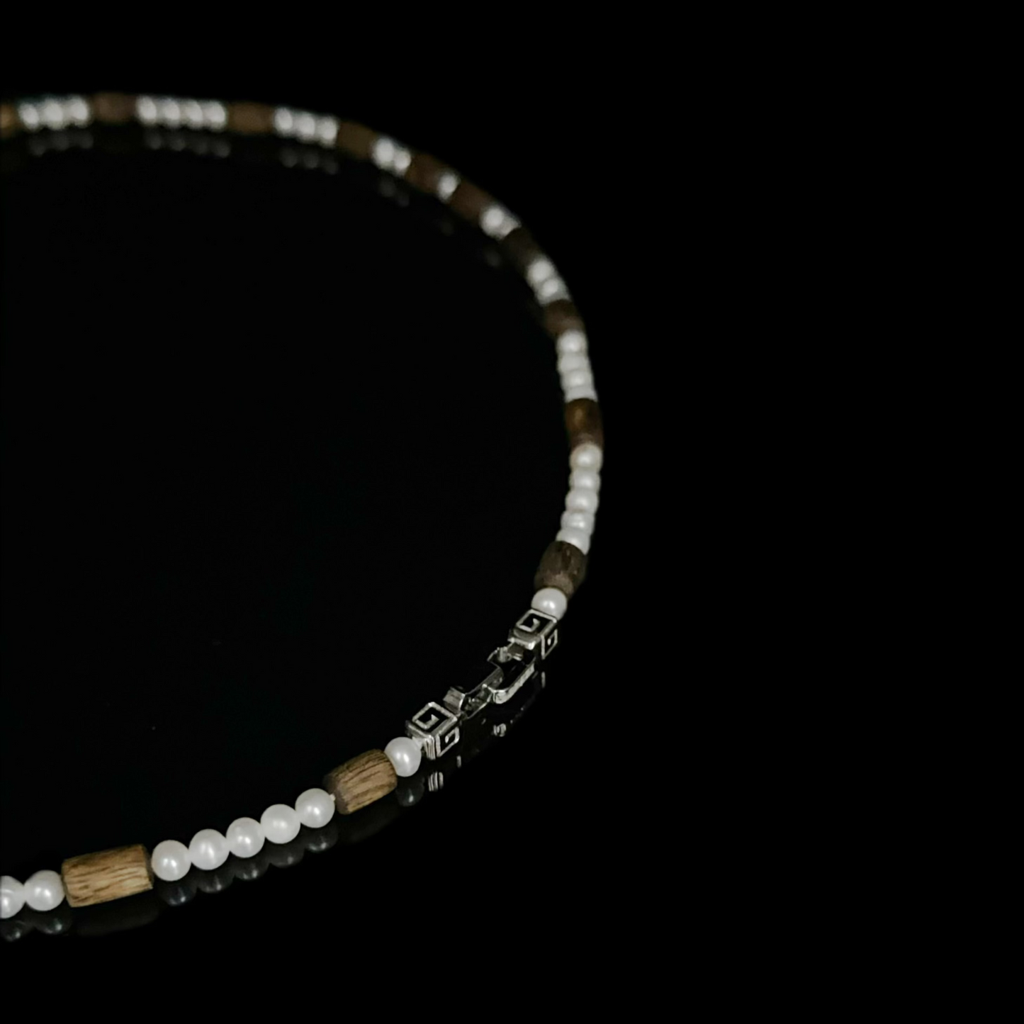 Equinox ·Driftwood Pearl Necklace（EQ-251117-C）