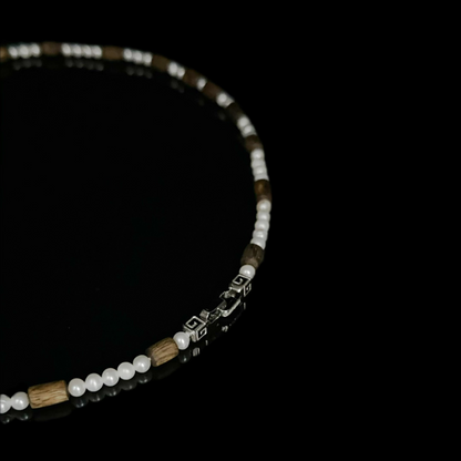 Equinox ·Driftwood Pearl Necklace（EQ-251117-C）