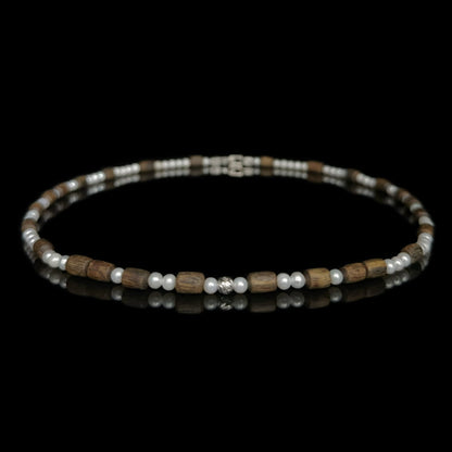 Equinox ·Driftwood Pearl Necklace（EQ-251117-C）