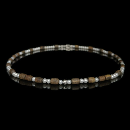 Equinox ·Driftwood Pearl Necklace（EQ-251117-C）