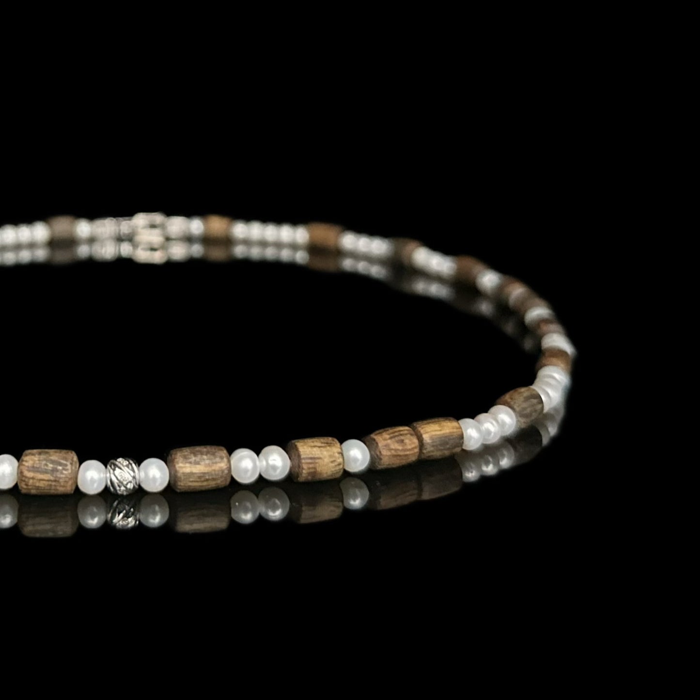 Equinox ·Driftwood Pearl Necklace（EQ-251117-C）