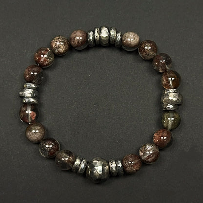 Vitality Veil Red Phantom Silver Bracelet（YS-20251111-3）