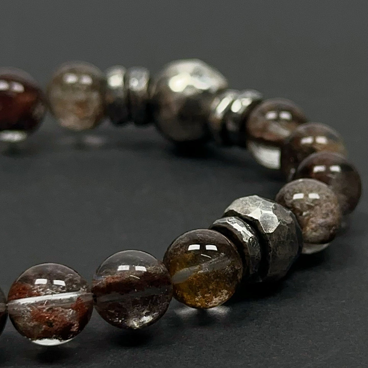 Vitality Veil Red Phantom Silver Bracelet（YS-20251111-3）