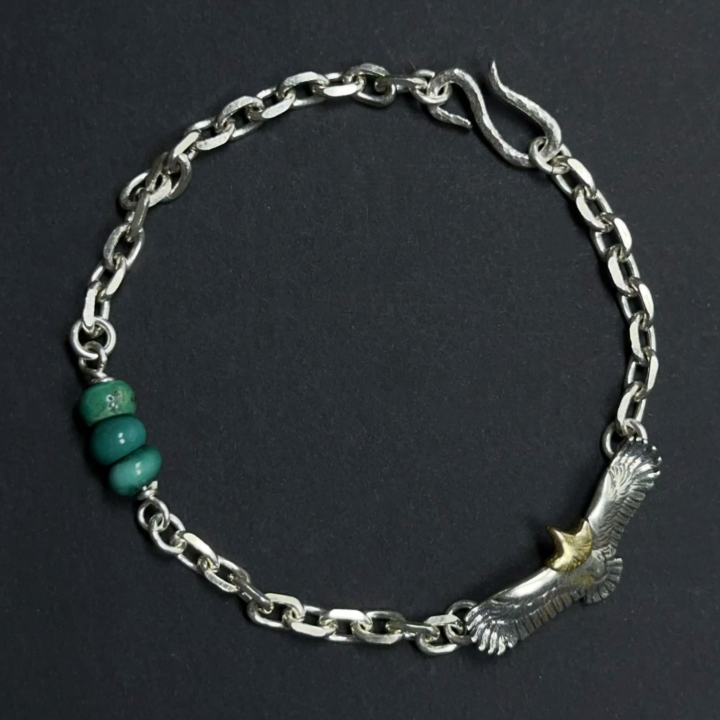 Turquoise Whisper: Sterling Silver Wing Chain（YS-20251111-4）