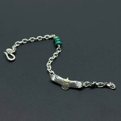 Turquoise Whisper: Sterling Silver Wing Chain（YS-20251111-4）