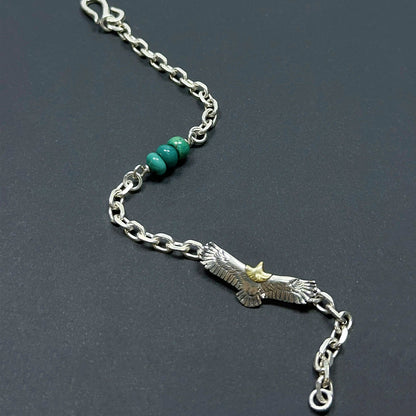 Turquoise Whisper: Sterling Silver Wing Chain（YS-20251111-4）