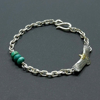 Turquoise Whisper: Sterling Silver Wing Chain（YS-20251111-4）