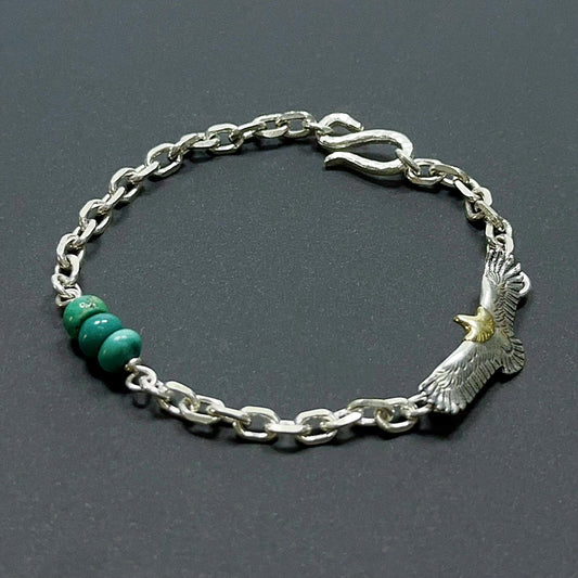 Turquoise Whisper: Sterling Silver Wing Chain（YS-20251111-4）