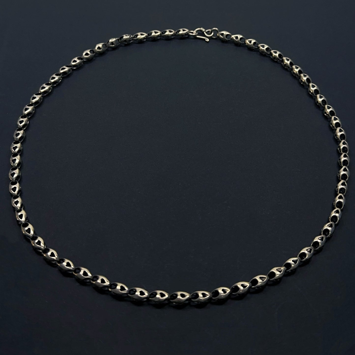 Whisper Link: Sterling Silver Oval Necklace（YS-20251111-15）