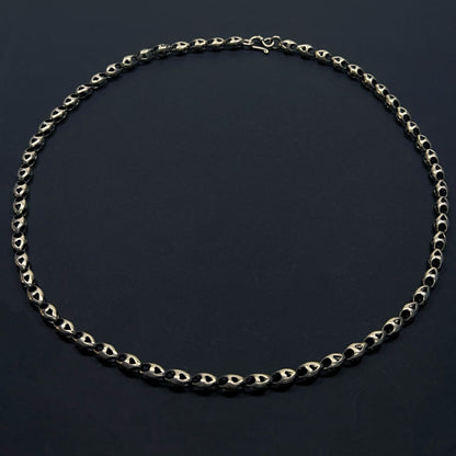 Whisper Link: Sterling Silver Oval Necklace（YS-20251111-15）