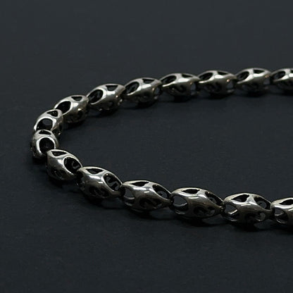 Whisper Link: Sterling Silver Oval Necklace（YS-20251111-15）