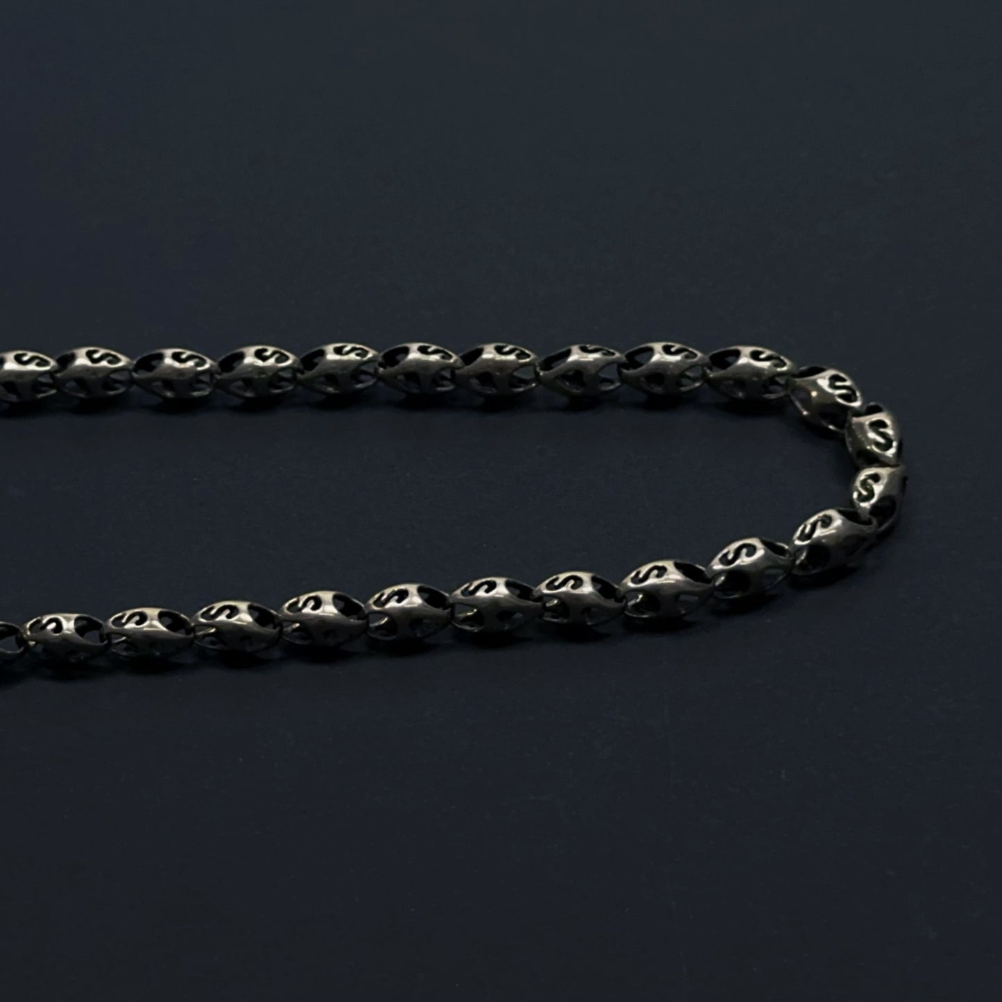 Whisper Link: Sterling Silver Oval Necklace（YS-20251111-15）