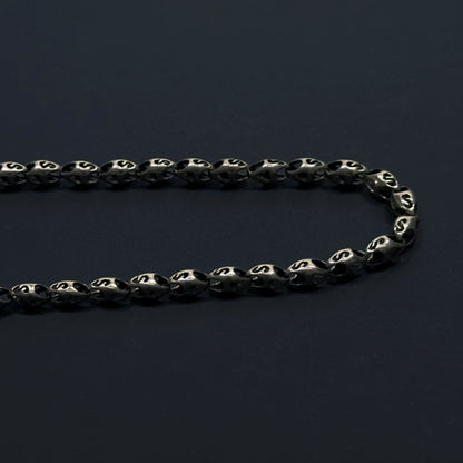 Whisper Link: Sterling Silver Oval Necklace（YS-20251111-15）