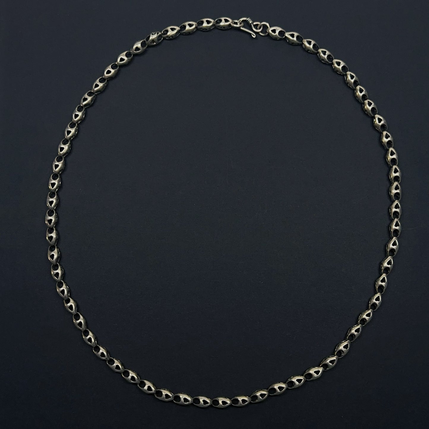 Whisper Link: Sterling Silver Oval Necklace（YS-20251111-15）